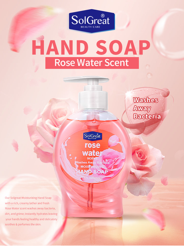 Solgreat MOISTURIZING HAND SOAP - ROSE WATER SCENT