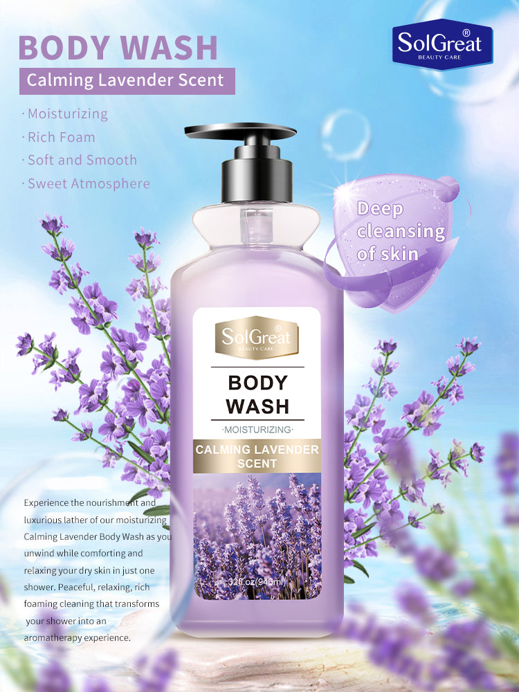 SUPER BODY WASH MOISTURIZING - CALMING LAVENDER SCENT